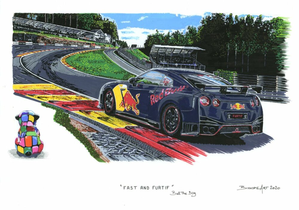 " FAST AND FURTIF" NISSAN GTR RED BULL – Image 2